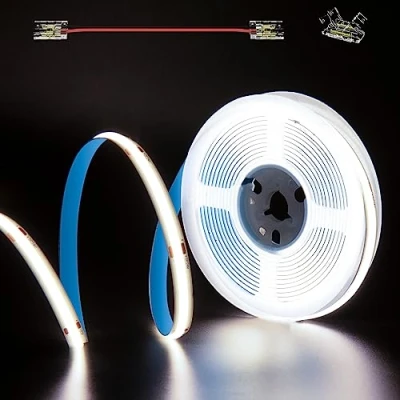 Bild av PAUTIX COB LED tejp kallvit 6 000 K, DC24V, 5 m 480LEDs/M CRI90+ ljus flexibel remsa för skåp, hembelysningsprojekt med 8 mm kontakt (strömförsörjning ingår inte)