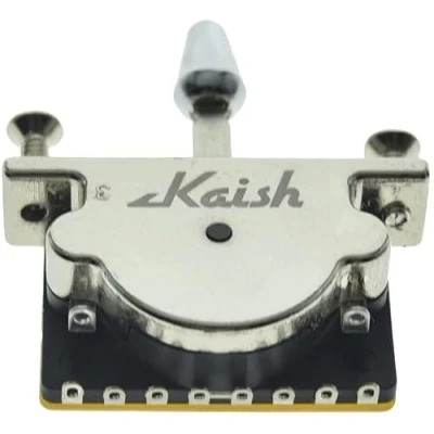 Bild av KAISH Heavy Duty 5 vägs gitarr pickup spak brytare väljare för Strat Tele med plast krom spets