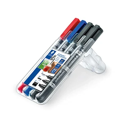 Bild av Staedtler Doppel Marker Set &quot;Home Edition&quot; Lumocolor duo permanent 348, für viele im Haushalt anfallende Beschriftungen, wasserfest, Made in Germany, 348 SWP4, 4 Stück, bunt