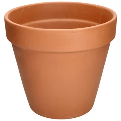 Bild av Kotarbau® Blomkruka av terrakotta ⌀ 27 cm ytterkruka med kant för inomhus och trädgårdar
