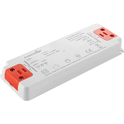 Bild av Poppstar SLIM trafo 12 V (för 0,3 till 30 Watt LEDs) extra platt LED transformator 230 AC/ DC 2,5 A