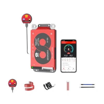 Bild av DALY Smart 12S BMS 36V med WiFi modul och CAN 485 kommunikationsskyddskort för LifePO4 litiumbatteripaket (12S BMS+RS485+CAN+WiFi modul，100A)