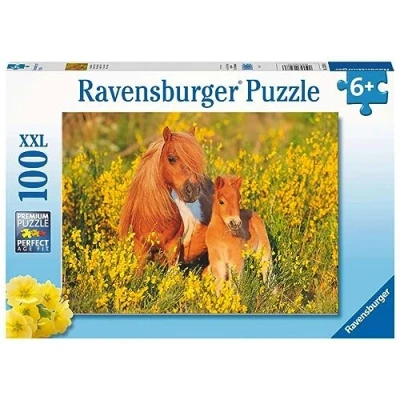 Bild av Ravensburger Pussel Shetlands Ponny 100 Bitar