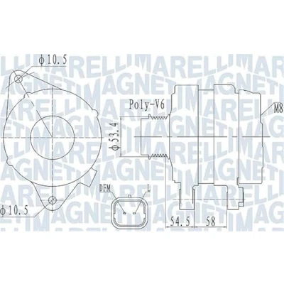 Bild av Generator Magneti marelli 063732142010