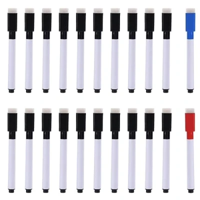 Bild av ATBUSS 22 stycken whiteboard markörer, raderbara markörer med magnetisk sugning Dry Erase, fina spetspennor, snabbtorkande för skola, kontor.