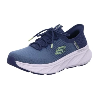 Bild av Skechers Edgeride Sneakers navy/lime, Storlek: 41.5, Navy/lime Textil