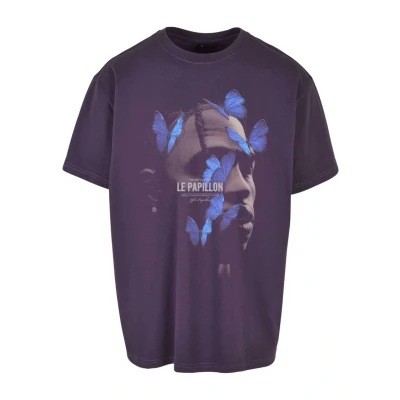 Bild av Upscale by Mister Tee LE Papillon Oversize Tshirt med print, Storlek: Large, Purplenight
