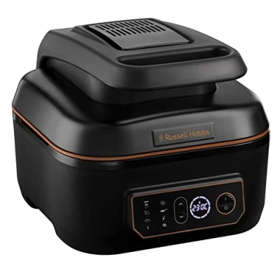 Bild av Russell Hobbs AirFryer &amp; Multicooker, 5,5 liter (full pottkapacitet 2,5kg), 7 matlagningsfunktioner, ingen olja behövs, justerbar temperatur (65 260 C), automatisk avstängning, Satisfry 26520 56