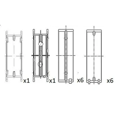 Bild av FAI AutoParts BM1064 STD Coussinet de vilebrequin BMW: 3 Berline, Coupe, 1 5 portes