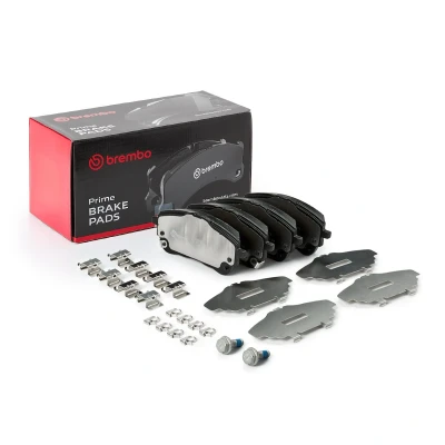 Bild av BREMBO P 83 177 Jeu de plaquettes frein avec indicateur d&#039;usure vis d&#039;étrier frein, tôle anti bruit accessoires