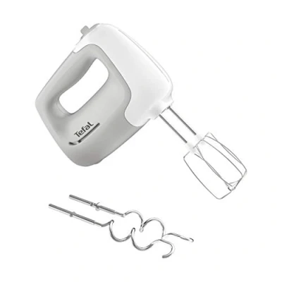 Bild av Tefal Prep&#039;Mix HT450B, 450 W, 5 hastigheter, 2 visp och knådningskrokar av rostfritt stål, Ergonomisk design, diskmaskinssäkra tillbehör