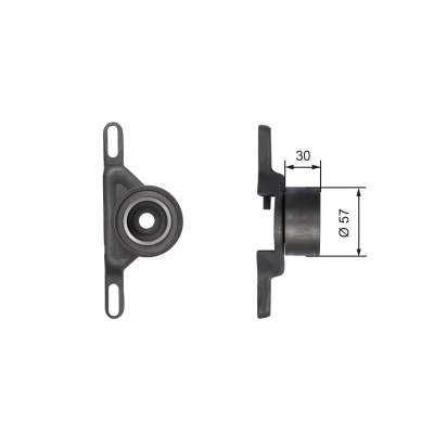Bild av GATES FleetRunner Micro V Stretch Fit T41147 Poulie tendeur, courroie crantée FORD: Sierra Mk2 3/5 portes, Berline, Escort 5