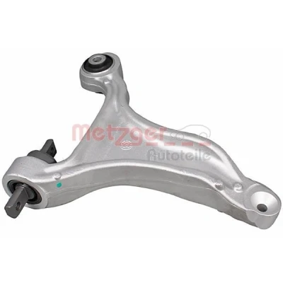 Bild av METZGER 58148102 Bras de suspension avec support en caoutchouc, sans rotule Essieu avant droit barre oscillant transversal Aluminium