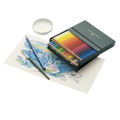 Bild av Faber Castell Konst &amp; Graphic Albrecht Dürer akvarellpenna, flerfärgad, presentförpackning med 36, för konst, hantverk, ritning, skissning, hem, skola, universitet, färgläggning