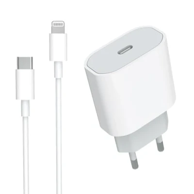 Bild av 20 W USB C snabbladdare, MFi certifierad iPhone laddare och laddningskabel, PD 3.0 till Lightning kabel 1 m för 14/14 Pro/14 Pro Max/14 Plus/13/12/11/XS/iPad