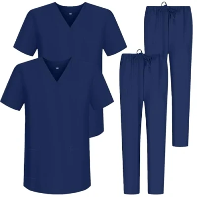 Bild av MISEMIYA Lot Sanitaires Bz 2 6801 6802 Pack st unisex sanitetsuniformer, marinblå 88, L vuxen, Marinblå,