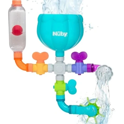Bild av Nuby Wacky Waterworks Badleksaksslangar Interaktiva funktioner för 3 årig kognitiv utveckling