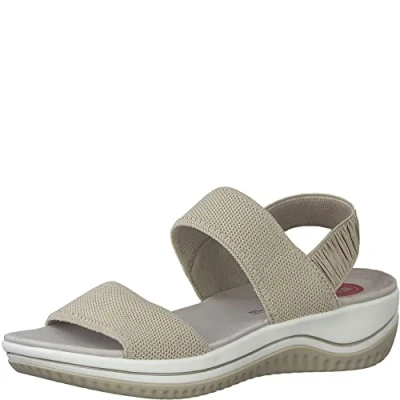 Bild av Jana Damer 8 28769 42 platta sandaler, Beige 1, 39 EU bred