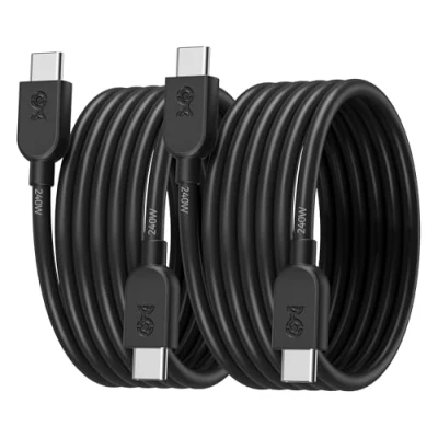 Bild av Cable Matters 2 pack, 240 W USB C 2.0 laddningskabel 0,9 m