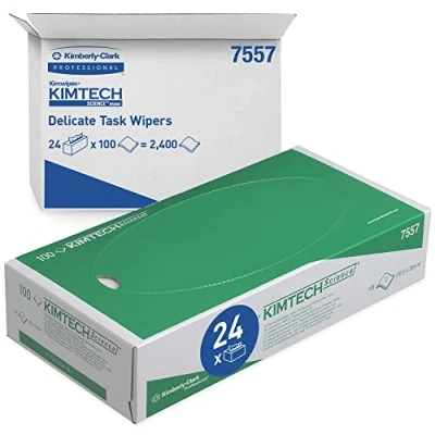 Bild av Kimtech Science Precision torkdukar 7557, 24 lådor med vardera 100 ark, 2 lager, vit
