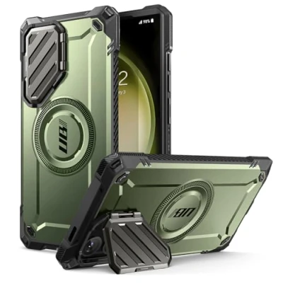 Bild av SUPCASE UB Mag XT fodral för Samsung Galaxy S24 Ultra Case (2024 Release), [kameraskydd i metall] extremt linsskydd smalt robust med inbyggt ställ (guldan)
