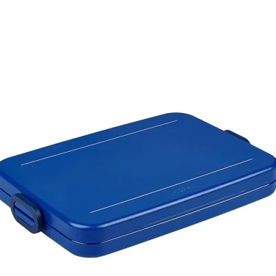 Bild av Mepal lunchlåda ta en paus platt lunchväska perfekt för datorväska eller ryggsäck 2 smörgåsar 4 skivor bröd 800 ml levande blå