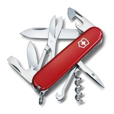 Bild av Victorinox 13703B1 fickkniv Climber (14 funktioner, stort blad, kapsylöppnare, korkskruv, sax, skruvmejsel)