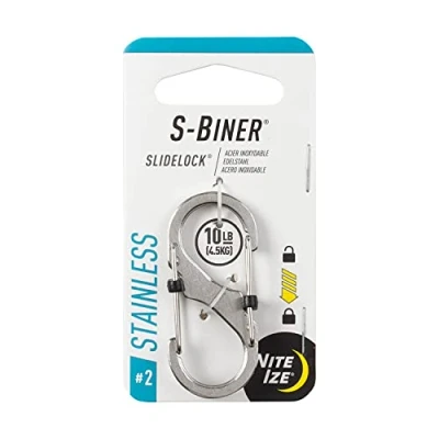 Bild av Nite Ize karbinhake S Biner slidelock, silver, 2, NI LSB2 11 R3
