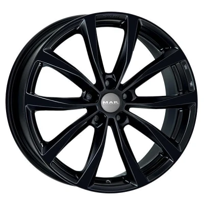 Bild av MAK Wolf Shiny Black 8x18 5/112 ET41 B57 Aluminiumfälgar