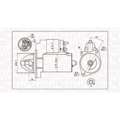 Bild av Startmotor Magneti marelli 063721410010
