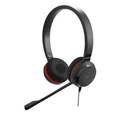Bild av Jabra Evolve 20 UC Stereo Headset Unified Communications Headphones for VoIP Softphone with Passive Noise Cancellation USB A Cable Controller Black