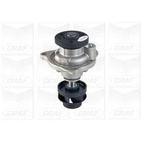 Bild av GRAF PA902 Pompe à eau avec joint d&#039;étanchéite mécanique Thermoplastique pour système dentrainement courroie trapézoïdale nervures FORD: FIESTA 5