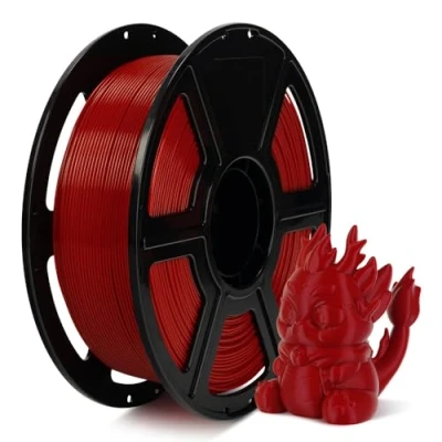 Bild av FLASHFORGE High Speed PLA filament 1,75 mm, utskrift upp till 8 x snabbare, 500 mm/s snabbutskrift 3D skrivarfilament, HS för optimal effektivitet vid höga hastigheter (Ruby Red)