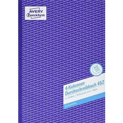Bild av Avery 452, Blå, Vit, papper, 210 mm, 297 mm