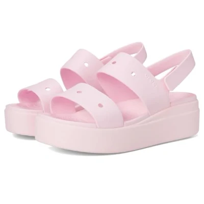 Bild av Crocs Brooklyn 4u, damsandaler, Rosa mjölk, 33/34 EU
