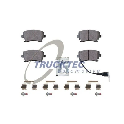 Bild av TRUCKTEC AUTOMOTIVE 07.35.239 Bromsbeläggsats Bakaxel AUDI: A6 C6 Avant, A4 B7 Sedan, VOLKSWAGEN: Multivan 5 (7HM, 6