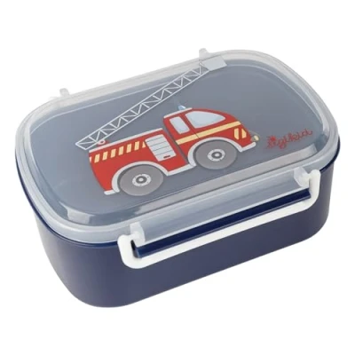 Bild av sigikid 25408 Matlåda brandkår lunchlåda med insats och stryklås, BPA fri, säker, lätt, rekommenderas för barn från 1 år