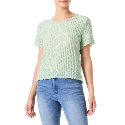 Bild av VERO MODA dam Vmshelby Ss O Neck Short VMA Noos Top, Rökgrön, XS