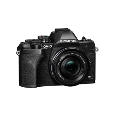 Bild av Olympus OM D E M10 Mark IV Micro Four Thirds systemkamera, 20 MP sensor, 5 axlig bildstabilisering, kraftfull AF, Wi Fi, svart inkl. M.Zuiko Digital ED 14 42mm F3.5 5.6 EZ Pancake
