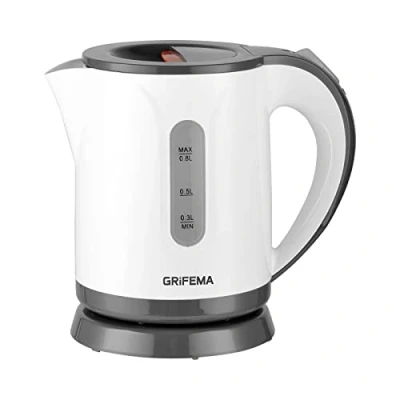 Bild av Grifema GC1001 electric kettle 0.8 liters, 1100W power, 360º base, removable antical filter, security system, plastic
