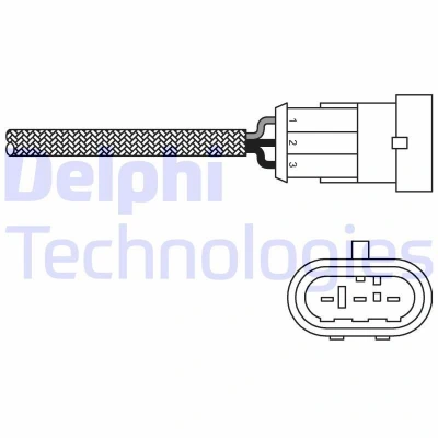 Bild av DELPHI ES10971 12B1 Sonde lambda doigt, chauffé RENAULT: Kangoo I, CLIO 2, I Express
