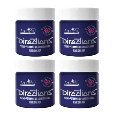 Bild av La Riche Directions halvpermanent hårfärg 100 ml burk 4 pack (midnattsblå)