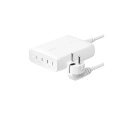 Bild av Belkin BoostCharge Pro 4 portars USB C GaN väggladdare, 200 W laddare med PD 3.1 Fast Charge + 1,5 m kabel for MacBook Pro, iPhone 15 serien, iPad Galaxy S24, Google Pixel, m.fl.