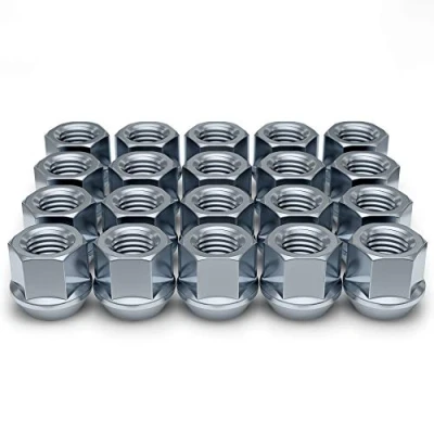 Bild av Vit riddare 1309 1S 20AM zink M14x1,5 öppen utbuktning ekollon flänsmutter (2,3 cm liten diameter), 20 pack