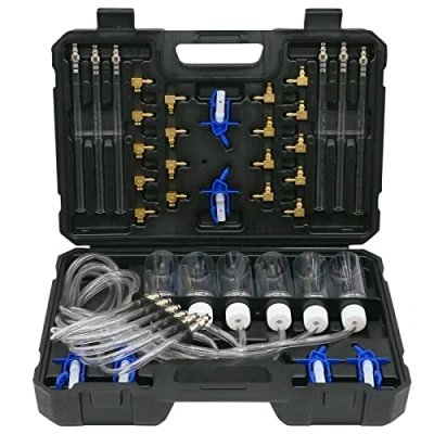 Bild av XiTuanYuan 6 cylindrar diesel injektor flödesmätare adapter set vanlig skena läckage av testkit bränsletrycksset (24 st)