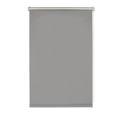Bild av GARDINIA EASYFIX rullgardin med termisk baksida, Kläms fast eller limmas, Maximalt ljusreflekterande, Energibesparande, Ogenomskinlig, Monteringssats ingår, Grå, 45 x 150 cm (BxH)