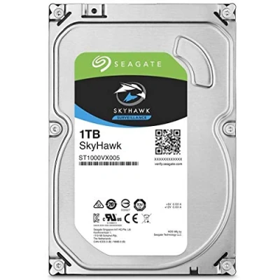 Bild av Seagate 1 TB 3,5 tums SkyHawk intern hårddisk för 64 kameraövervakningssystem silver