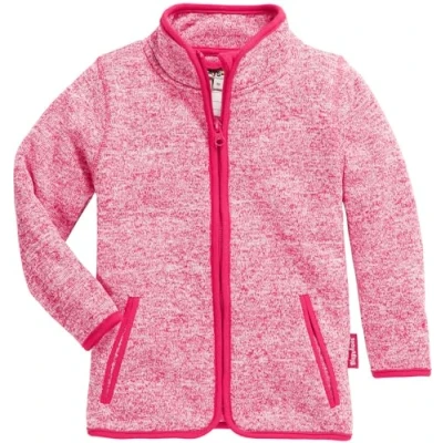 Bild av Playshoes unisex barn fleecejacka utomhus topp, rosa stickad fleece, 152