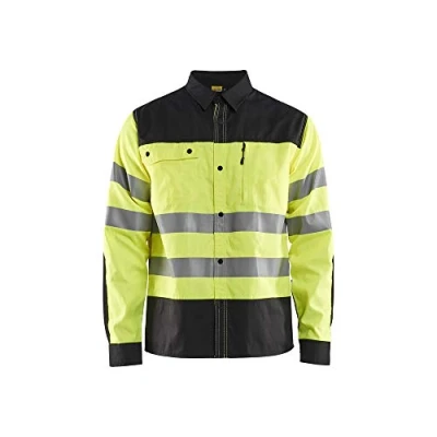 Bild av VARSELSKJORTA 3255 1817 VARSEL GUL/SVART 4XL Beijerbygg Byggmaterial