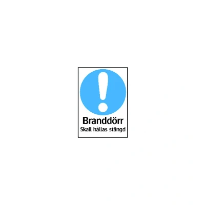 Bild av SKYLT BRANDDÖRR PL TR 210X297 Beijerbygg Byggmaterial